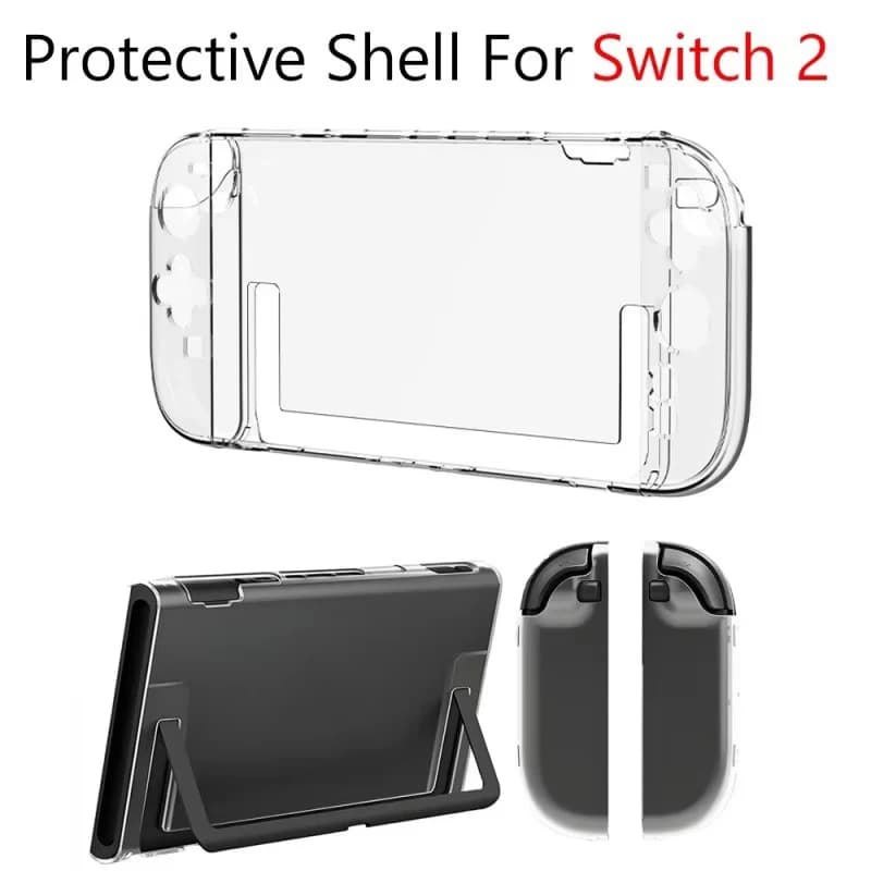 Custodia rigida trasparente di tipo diviso per Switch 2 Joycon Custodia protettiva per accessori custodia protettiva Switch2