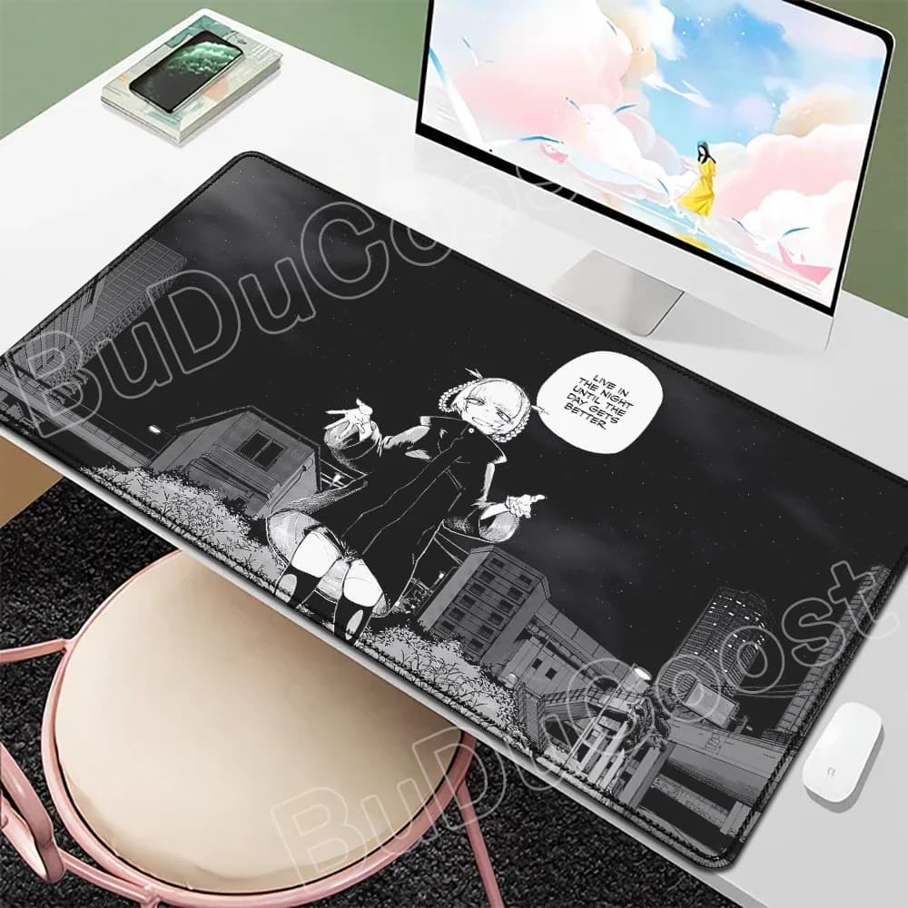 Tappetino per mouse antiscivolo per e-sport con stampa HD, anime Call of The Night, accessori per PC, tappetino protettivo per scrivania, tappetino per tastiera, tappetino grande per gaming