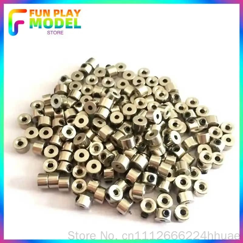 10pcs Rc Plane Landing Gear Stopper Set Wheel Collar 3.1mm Stainless Steel Exquisite Craftsmanship Model Aircraft Part