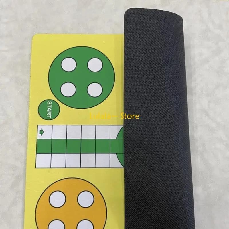 Y4QA Tappetino per mouse Set scacchi volanti Ludo da 35 Perfetto per giochi feste e riunioni