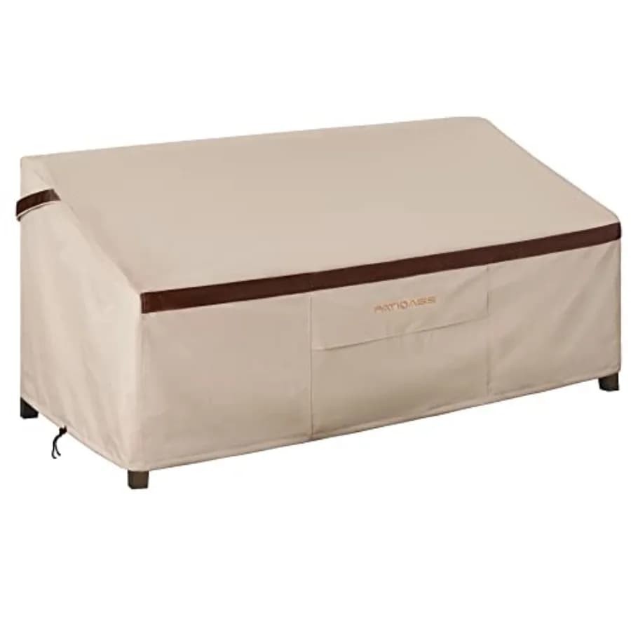 Copertura Impermeabile per Divano da Esterno a 3 Posti, 79x37x35 Pollici (LxPxA), per Patio e Giardino