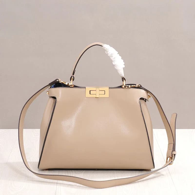 Nuova Borsa a Tracolla Grande in Pelle con Chiusura a Lucchetto, Borsa da Donna con Fibbia Girevole, Stile Britannico, Casual, a Tracolla, da Portare a Mano