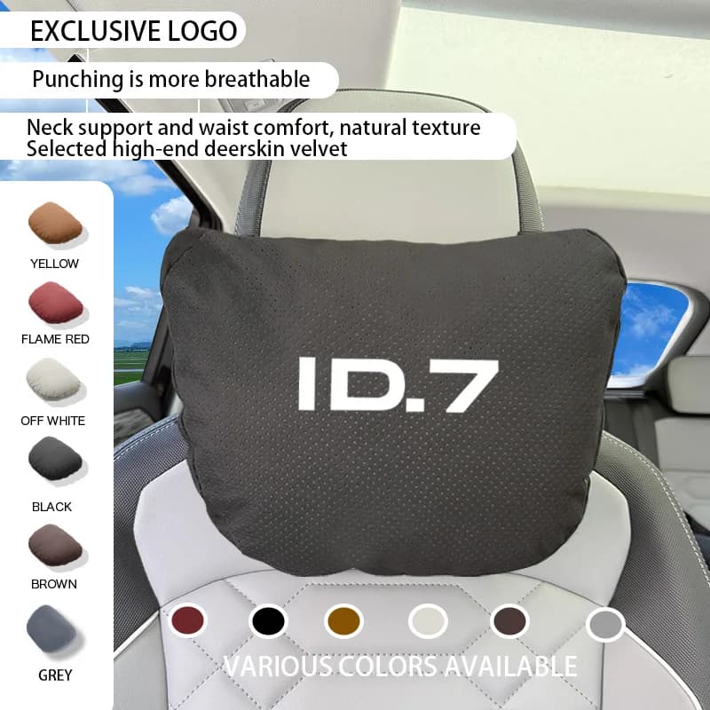 VW ID7 X Pro Crozz ID4X ID4 ID6 ID5 ID3 Crozz 2025 2024 Accessori Auto Collo Poggiatesta Cuscino Sedile Lombare Protezione della colonna vertebrale