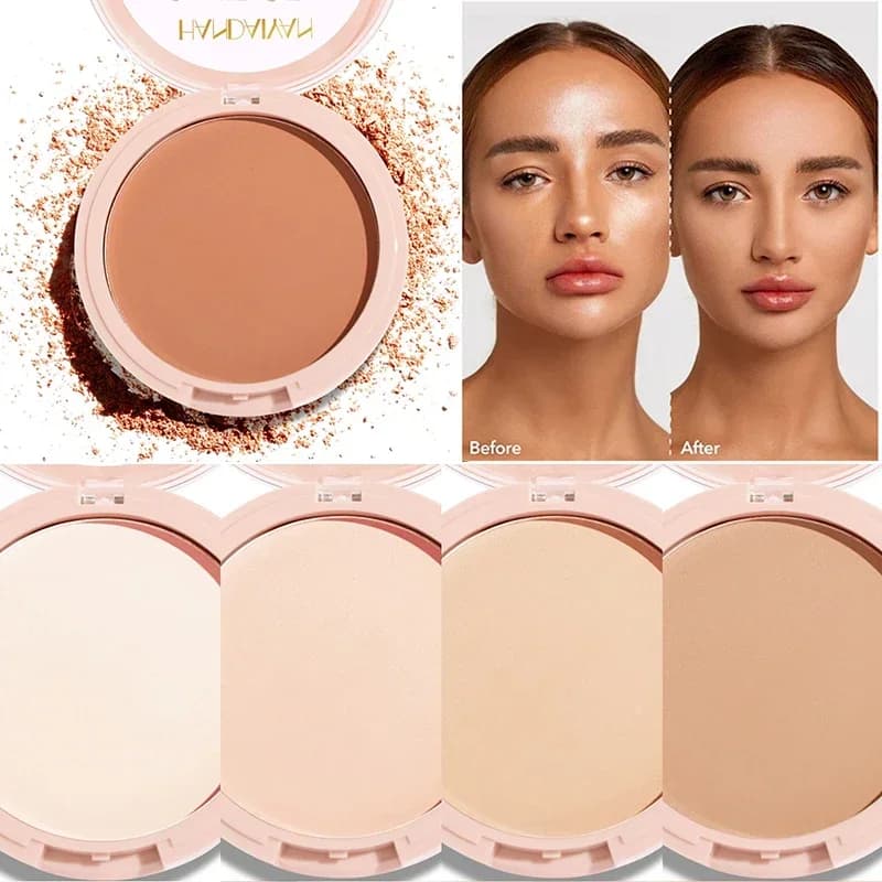 Fujifuc36/crichacox 6. 100/100/100 acoful Oil Control Lasting cipria pressata Natural Brighten Waterproof Nude Setting cipria traslucida sciolta trucco donna