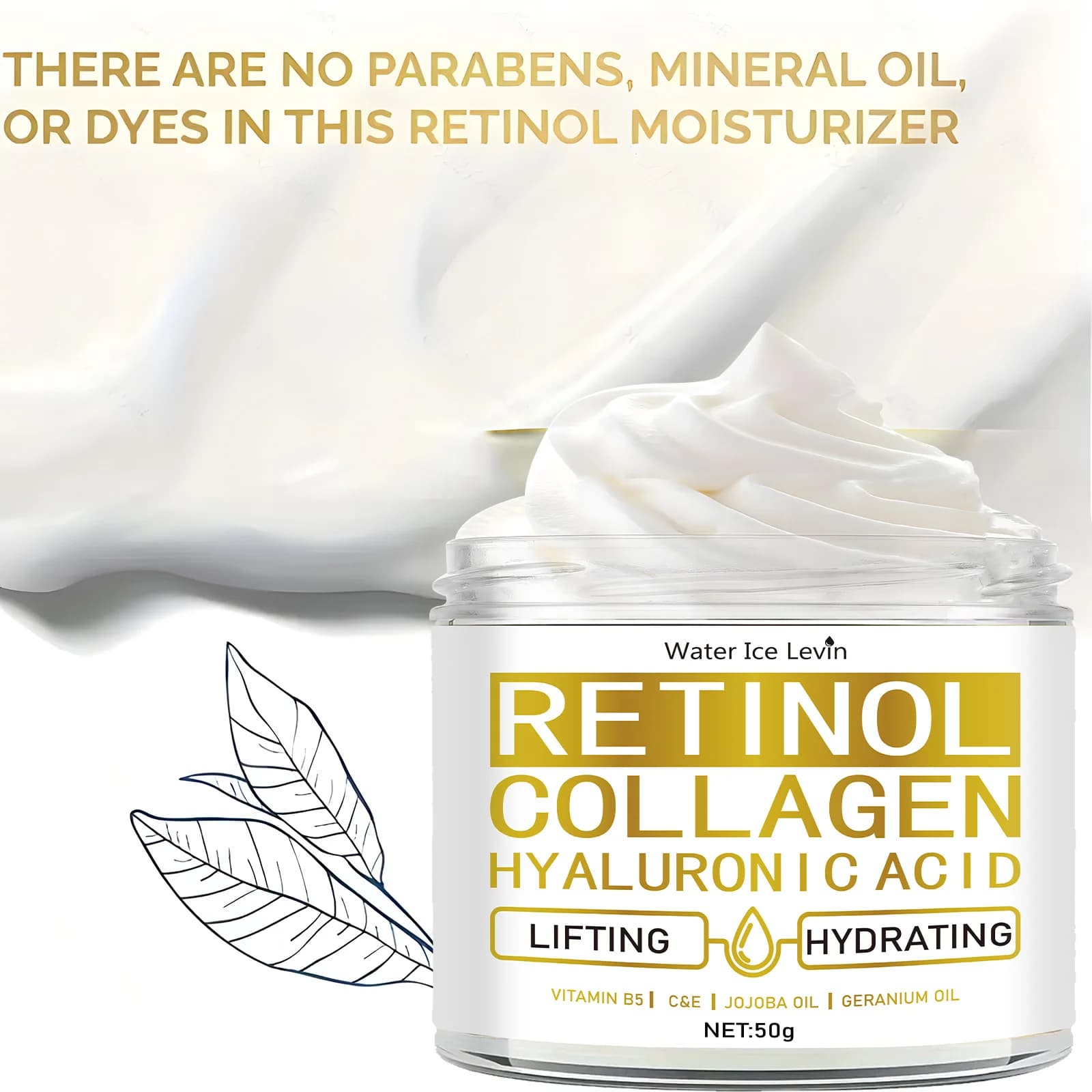 Retinol Face Cream Moisturizing Wrinkle Remover Collagen Hyaluronic Acid Creams Skin Care Cosmetic for Women&Men