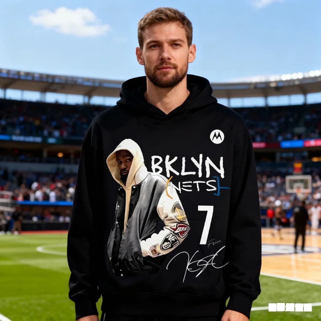 No.7 Basketball Knit Print Men's Cotton Hoodie Warm Winter Streetwear Sweatshirt Hip Hop Oversize Sports Jacket