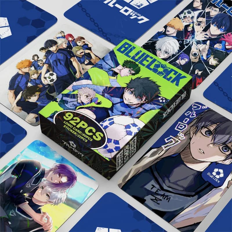 Nuovo Set di 92 Pezzi di Carte Fotografiche Anime con Isagi Yoichi, Bachira, Chigiri, Carte LOMO per Collezione e Regali per Fan