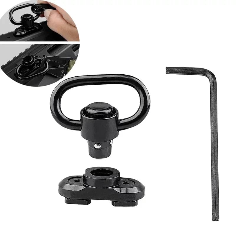 Adattatore Standard QD per Montaggio M-LOK da 1,25 Pollici per Base Rail a Sgancio Rapido M-LOK, Kit Attrezzi da Caccia