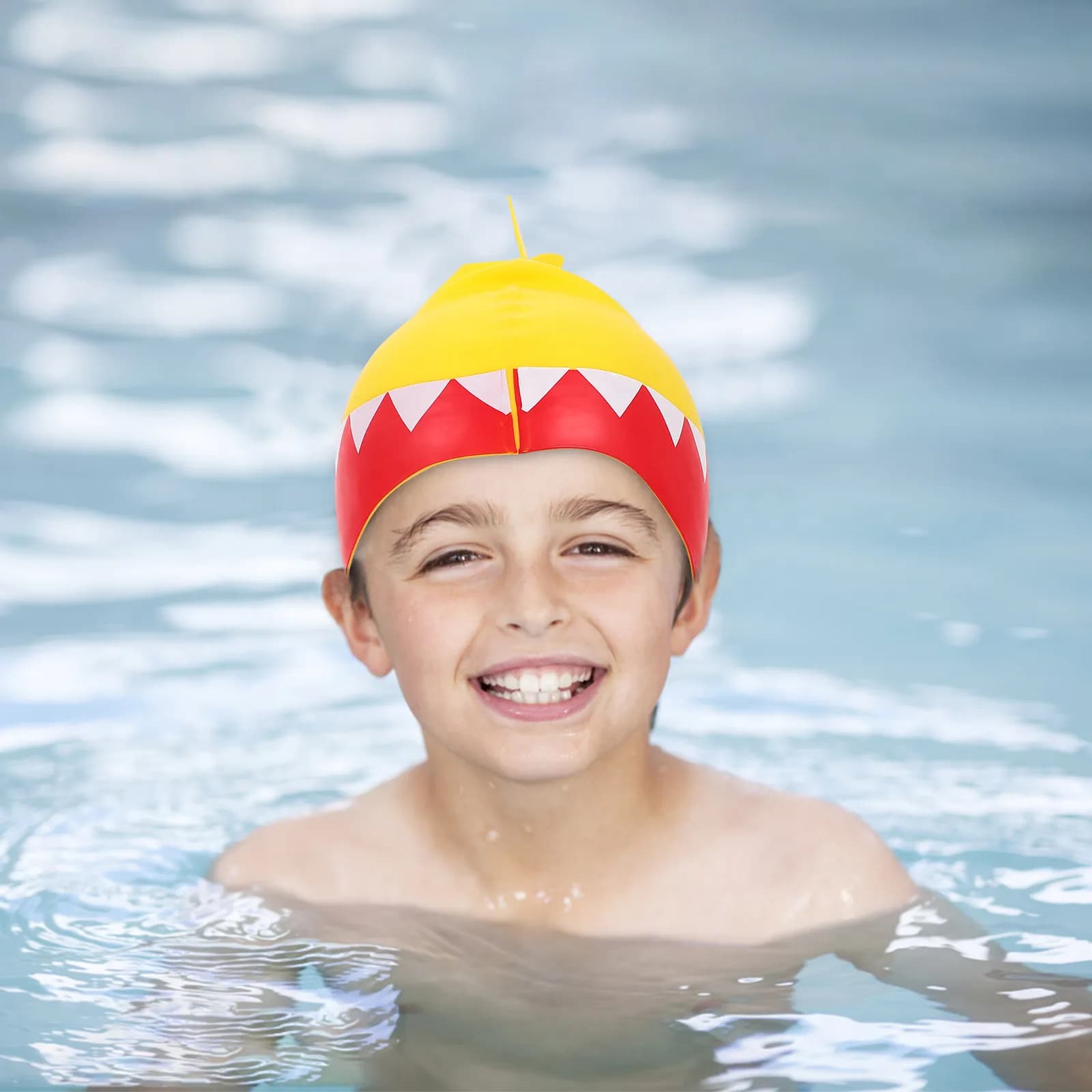 Cuffie da nuoto in silicone per bambini, impermeabili, elastici, antiscivolo, con protezione per le orecchie, design a cartoni animati