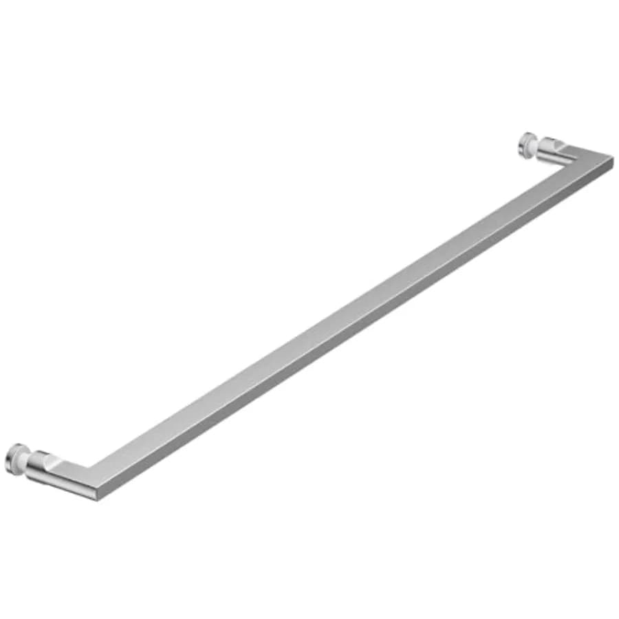 Maniglia per porta doccia in vetro, design moderno a tubo rettangolare, in acciaio inossidabile 304, adatta per vetro di spessore 6-12 mm (1/4''-1/2'').