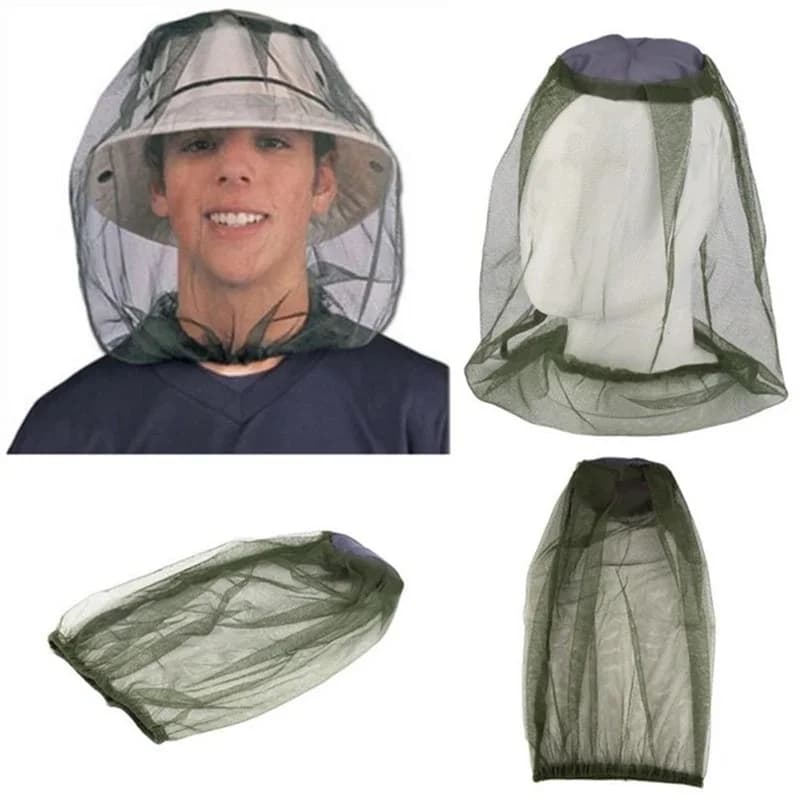 Rete antizanzare per esterni, cappello per apicoltura, cappello per apicoltura, cappelli protettivi per il viso in rete per insetti da campeggio, reti da pesca, cofani da giardino