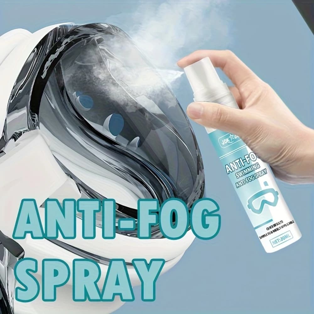 Nano anti-fog spray for swim glasses, ski glasses and fashionable glasses: long-lasting anti-fog formula, easy application with