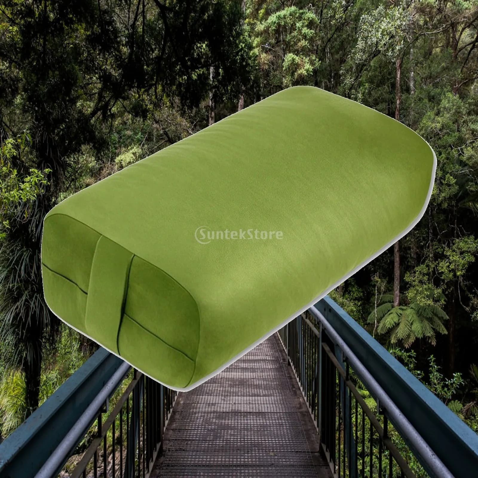 Yoga Meditation Cushion Support Bolster for Deep Stretching with Stitched Panels for Home Workout Routines