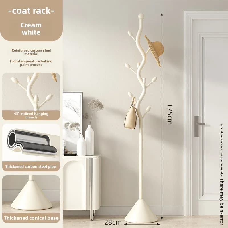 Freestanding Clothes Rack Bedroom Wardrobe Stand Creamy Luxury Clothes Rack Stand Coat Rack Clothing Racks Clothes Rack Hangers
