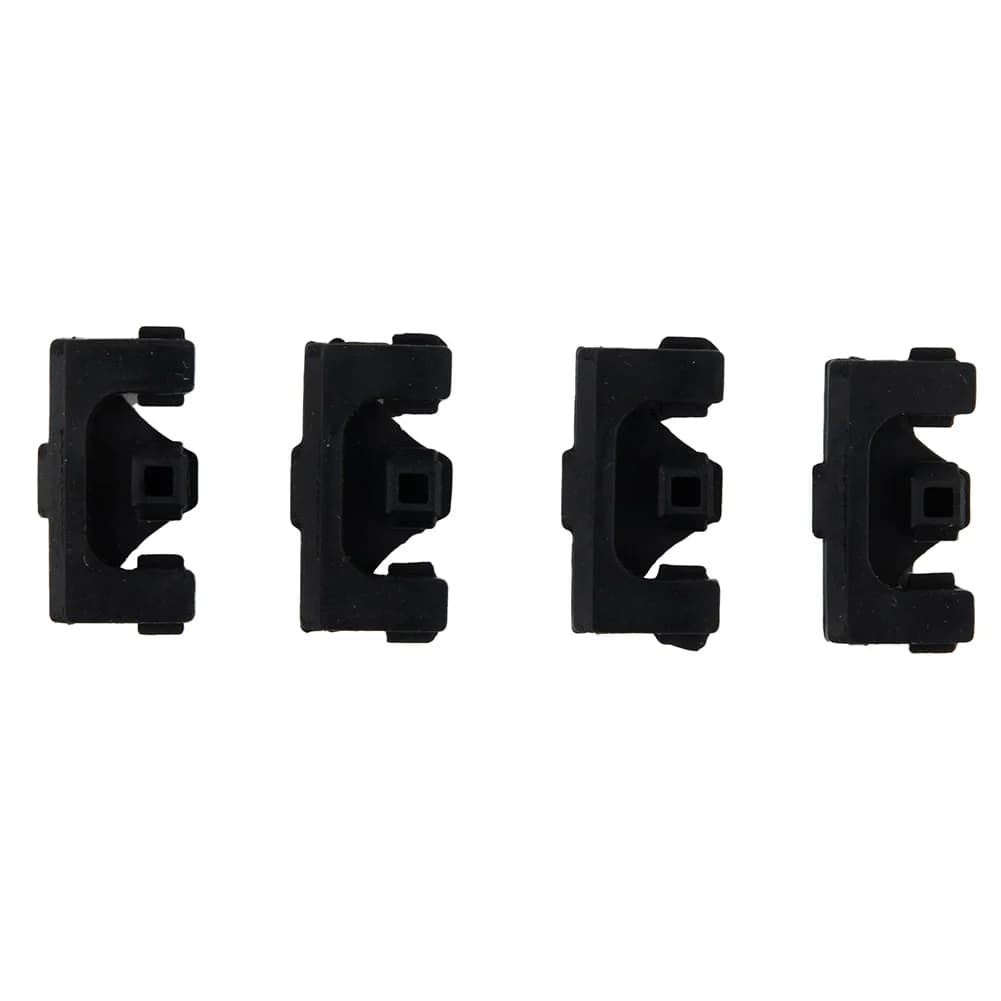 Fino a 480 ° F Air Fryer Bumpers, set da 4 pezzi, in gel di silice nero rimovibile, per la maggior parte delle padelle da forno a convezione.