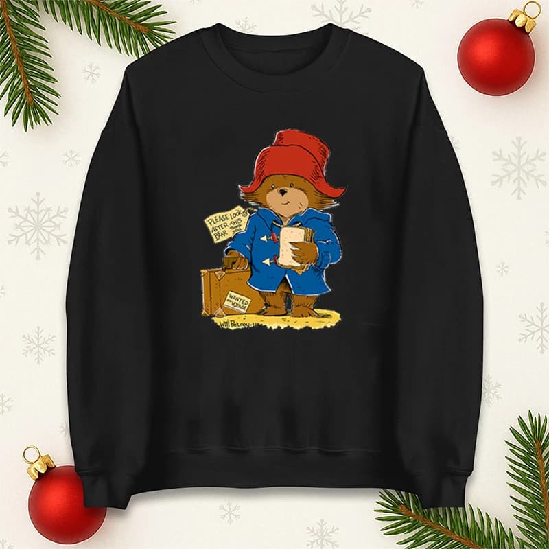 Paddington Orso Maglione Divertente Abbigliamento Donna Femininos Abbigliamento Uomo Felpa girocollo Felpa da uomo Camicia pullover da uomo
