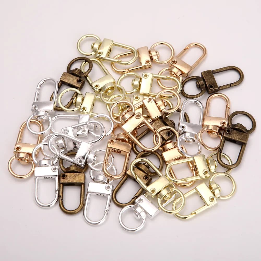 10 pz/lotto Rotante Cane Fibbia di Colore Dell'oro Rhodium Metallo Aragosta Catenacci Ganci Per Gioielli FAI DA TE Che Fanno Portachiavi Catena Accessori