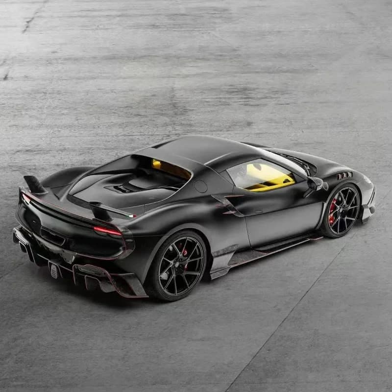 Rear Spoiler Kit and Diffuser Carbon Fiber Front Style MSY 296 Upgrade