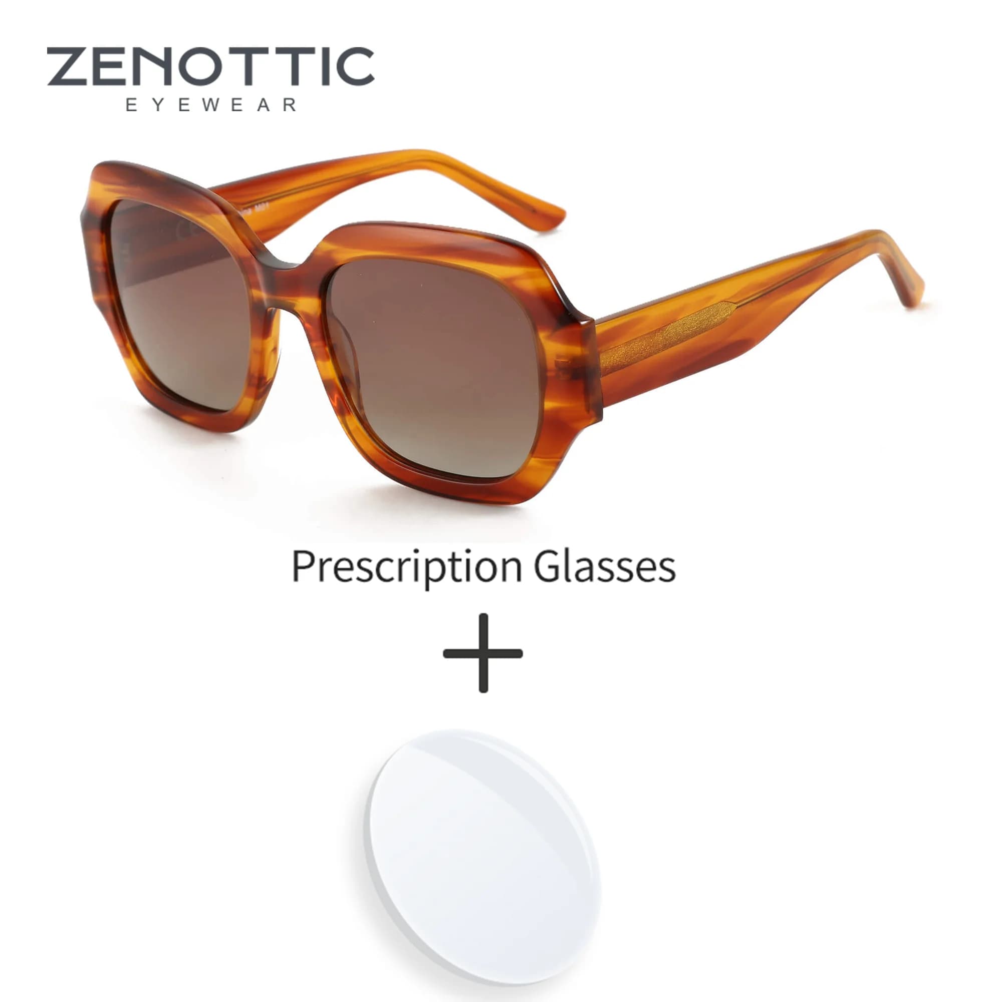 ZENOTTIC Occhiali da sole polarizzati popolari da vista per le donne Protezione UV400 Occhiali da sole ottici progressivi esagonali moda