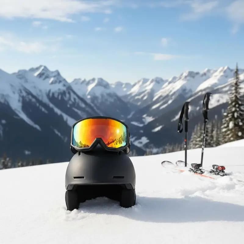 Ski Goggles 200mm For Skiing Skating Snowboarding, Anti Fog OTG Lens Orange Revo Coating, TPU Frame Ventilation Structure, Reduce Fogging