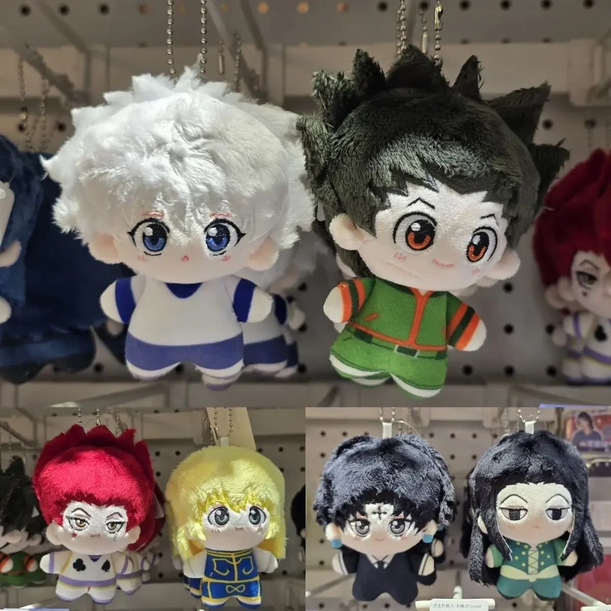 HUNTER×HUNTER Bambola di Peluche Morbida e Soffice 10cm in Cotone, Irumi Zorudikku Hisoka Killua Zoldyck, Peluche Anime, Ciondolo per Zaino