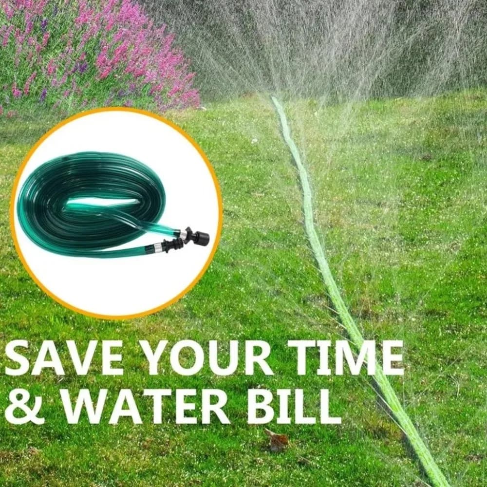 Tubo Irrigazione a Goccia Automatico Efficiente per Risparmio Idrico, Spruzzatore Rinfrescante per Giardino, Tubo Irrigatore in PVC