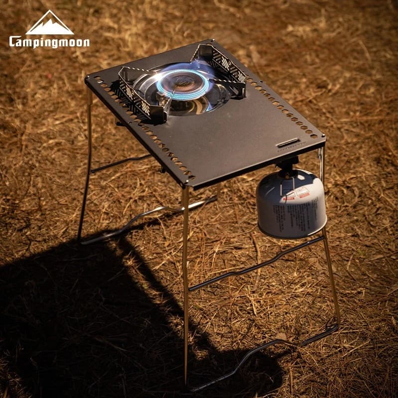 CAMPINGMOON GT-5 pannello fornello da campeggio pannello unità IGT tavolo da tè tavola centrale picnic portatile unità multiuso pannello fornello