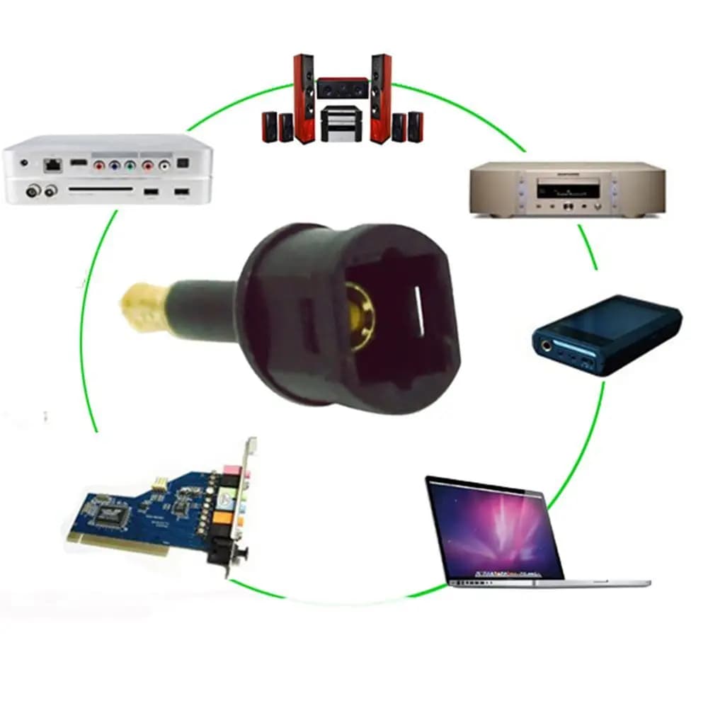 Chic Male Plug Practical Useful Mini 3Pcs Fiber Optic Gold Plated Audio Optical Adapter Toslink To 3.5mm