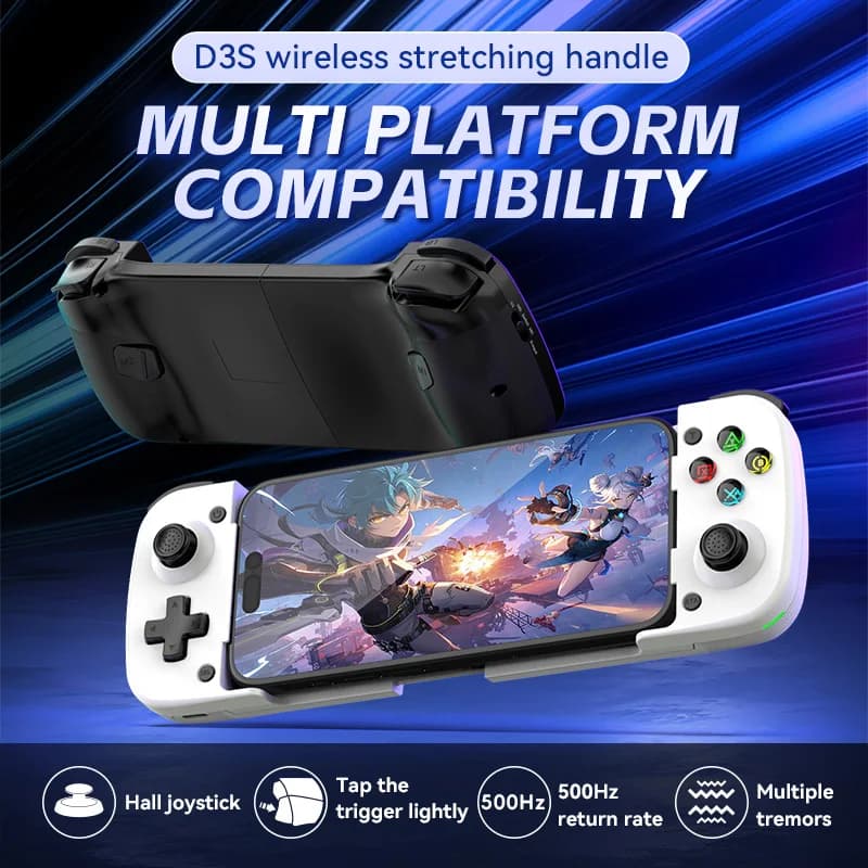 Controller di gioco estensibile per cellulare D3S, versione aggiornata del controller D3, modulo di connessione rapida, supporta IOS, Android, PC