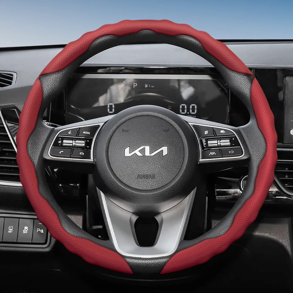 Suitable for Kia cover with wavy sports design, breathable skin, segmented anti-slip, protective cover that absorbs sweat for Ceed, Picanto, Sportage 3, Rio 4, Ev3, Cerato 2, Stonic, Xceed, Morning, K5