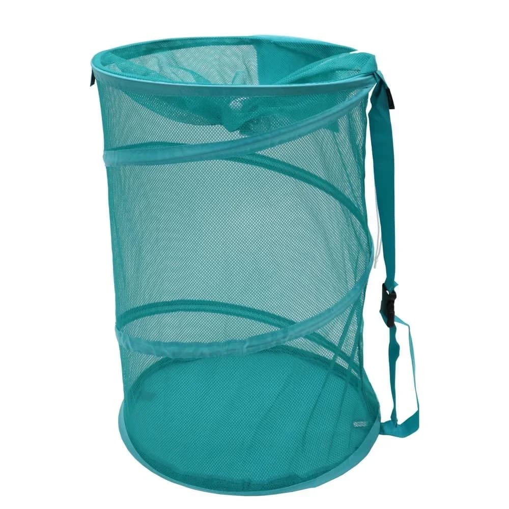 Pop-up basket with shoulder strap Adjustable handle Laptop bag Clothing Handicrafts Recycling and organization