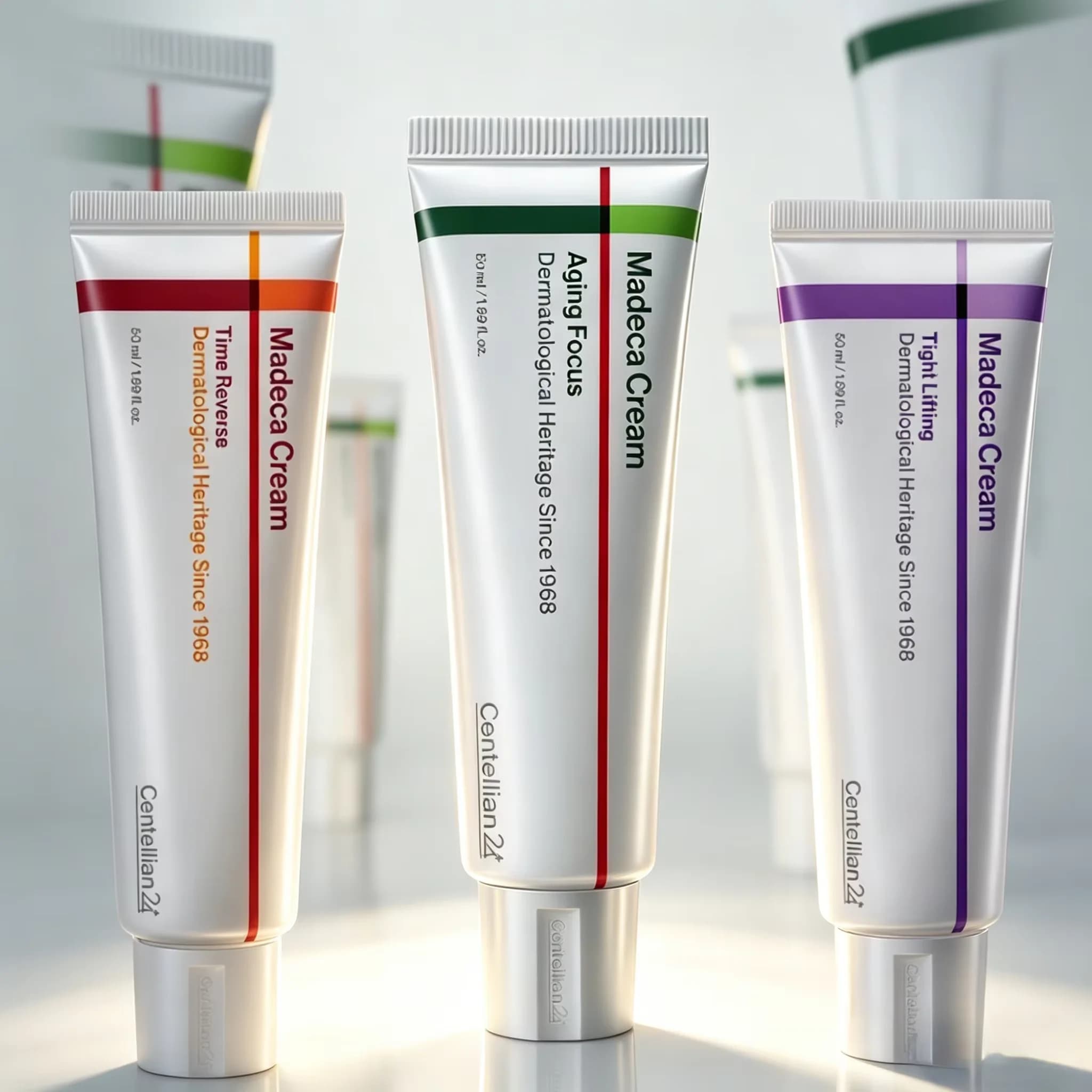 Crema Madeca Time Reverse Rassodante e Idratante con Centella e Collagene, Riduce le Rughe, Rassoda e Idrata la Pelle Matura
