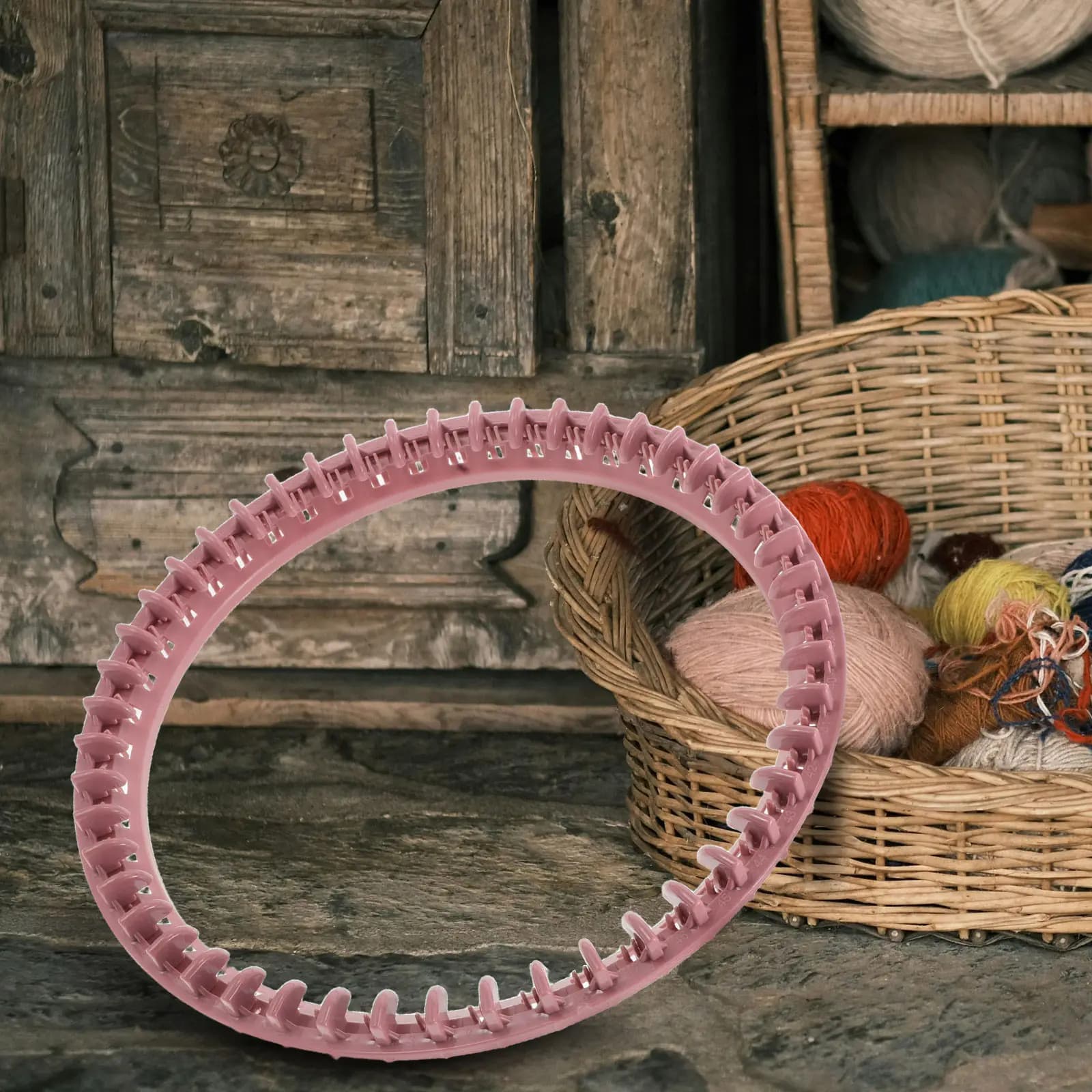 Set di Aghi Cilindrici a Manovella per Macchina da Maglieria, Ricambio per Cappelli, Sciarpe e Calze in Lana Fai-da-Te