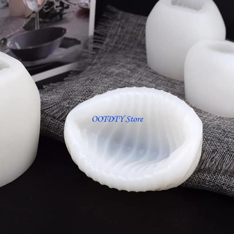 367A Stampi in gesso antiaderente fatti a mano conchiglia Stampo in gesso 3D per conchiglia Stampo per candela Stampo in Stampo