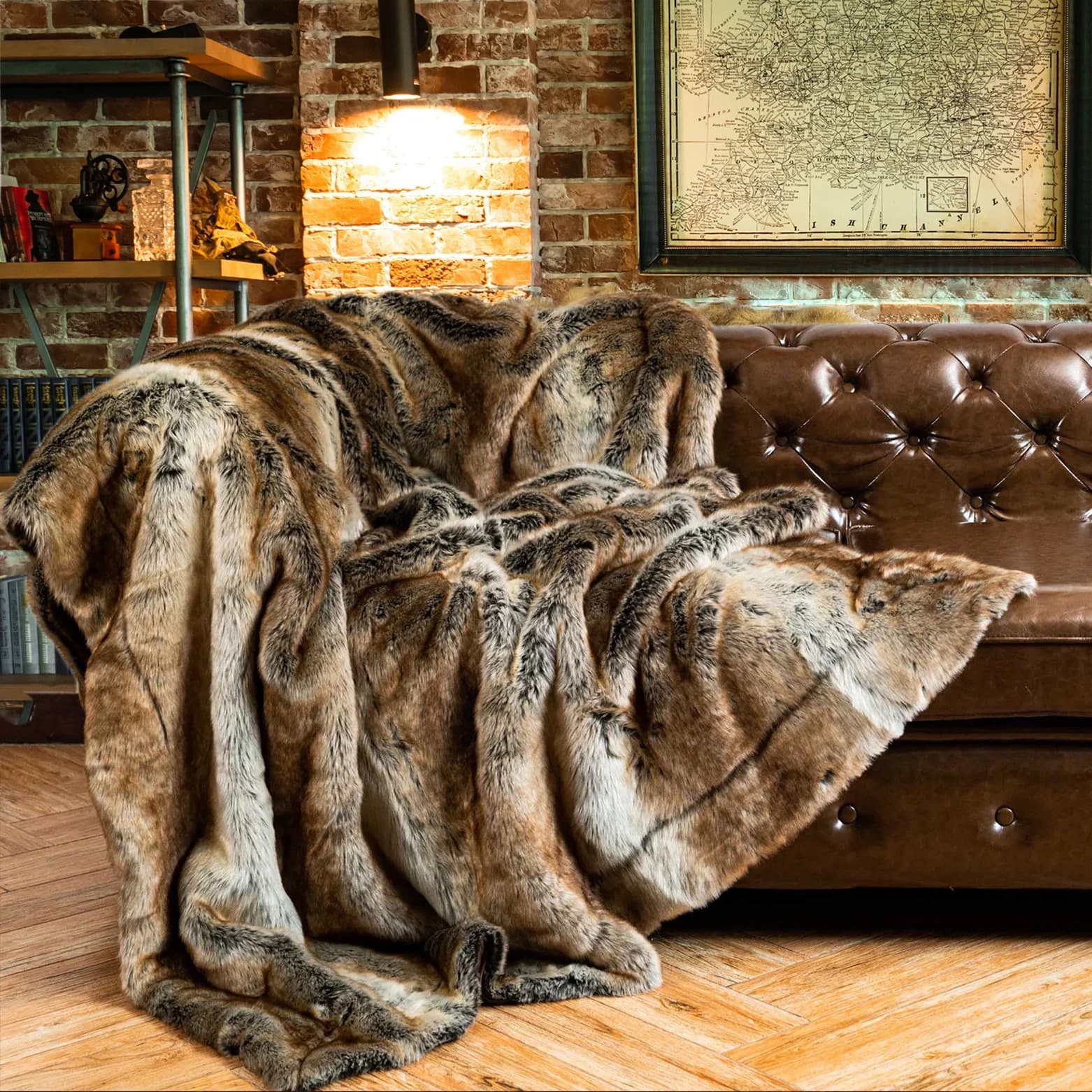 Coperta in pelliccia sintetica Battilo Coperta scozzese soffice di lusso Coperta invernale spessa e calda per divano Coperta in pelliccia di peluche per l'arredamento della camera da letto del letto