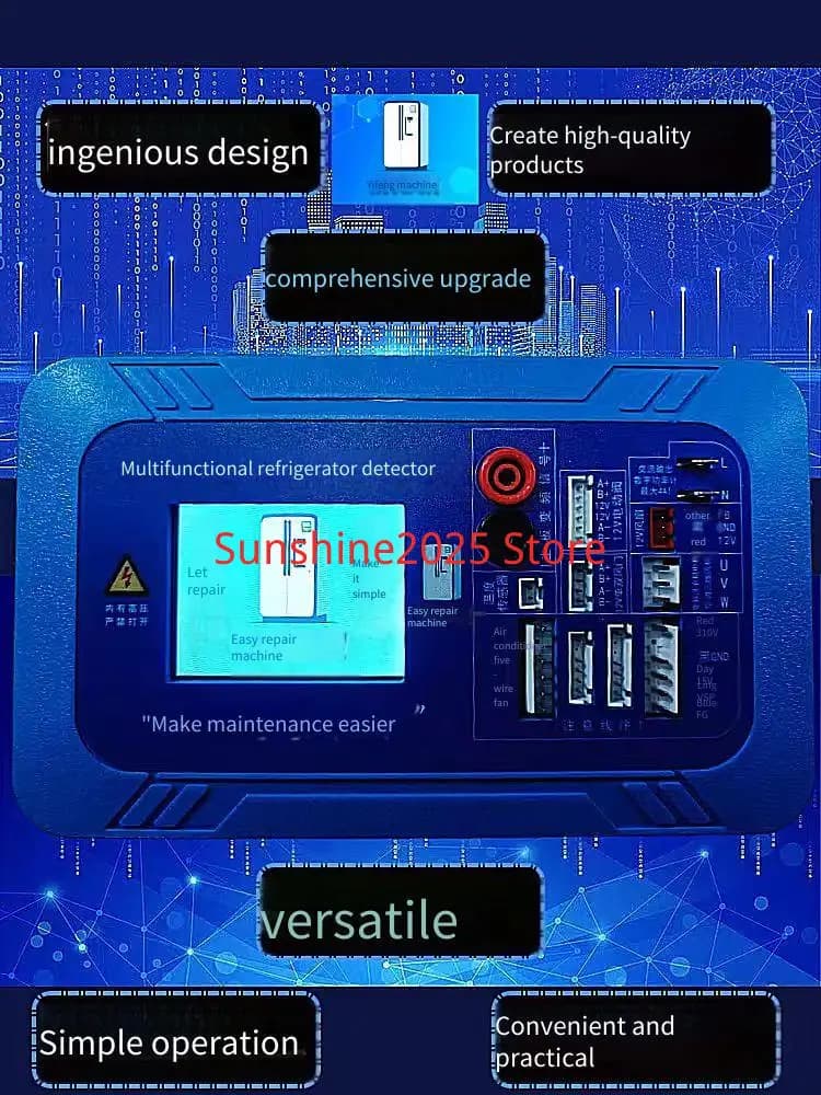 Inglese Frigorifero Rilevatore di Conversione di Frequenza Compressore Piastra di Conversione di Frequenza Ventola Valvola Elettrica Tester 220V 110V