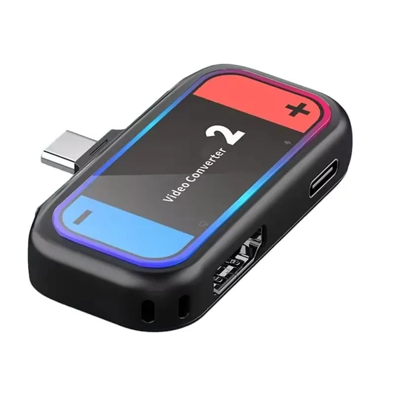 【PUBLICITY】Mini Dock da Viaggio per Switch 2 con Uscita 4K e Ricarica PD, Docking Station Portatile per NS2 a TV/Monitor