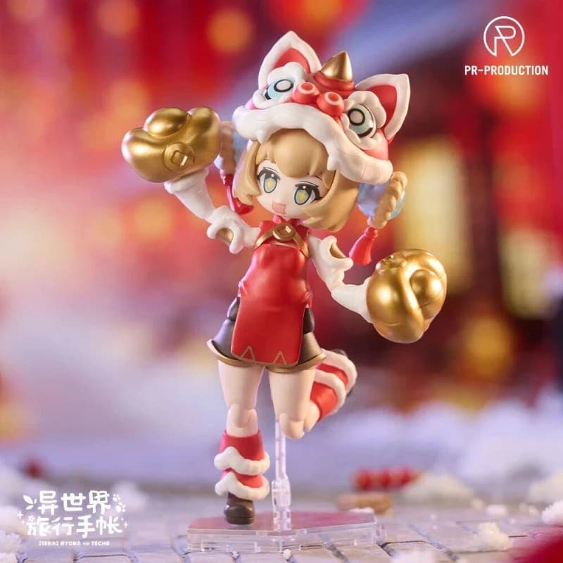 Pr Production Renee Brown Sp01 Lion Dance Action Figure Ufficiale Isekai Travel Diary con Lingotto d'Oro, Modellino da Collezione, Regalo