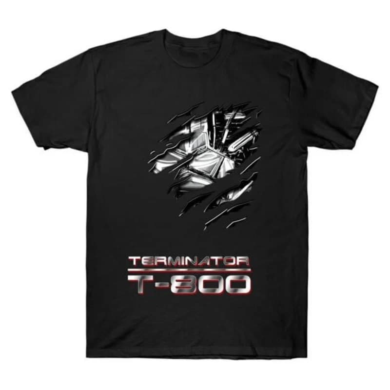 Terminator T-800 Retro sci fi Terminator Gift T Shirt 0614 Skynet Cyberdyne Systems Cyborg Graphic clothes US Size tops S-6XL