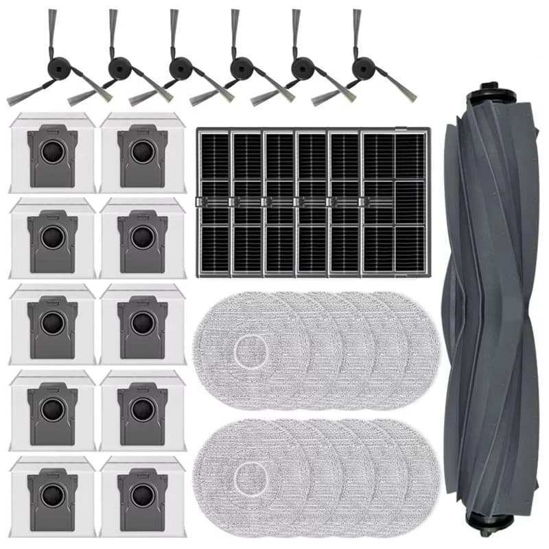 X09A Vacuum Main Side Brush Filter Mop Cloth Dust Bag For MOVA