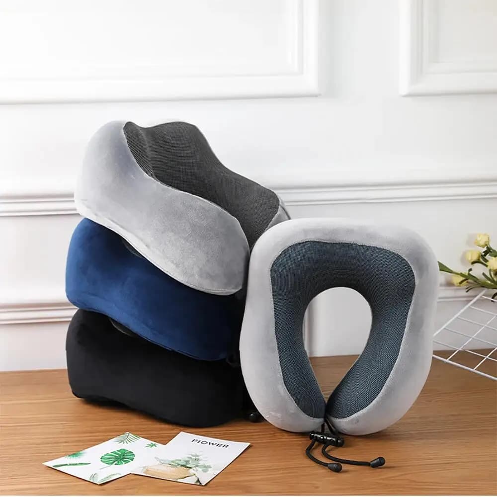 Soft U Shaped Travel Pillow Memory Foam Neck Pillow for Travel Health Care cervical plane neck pillow