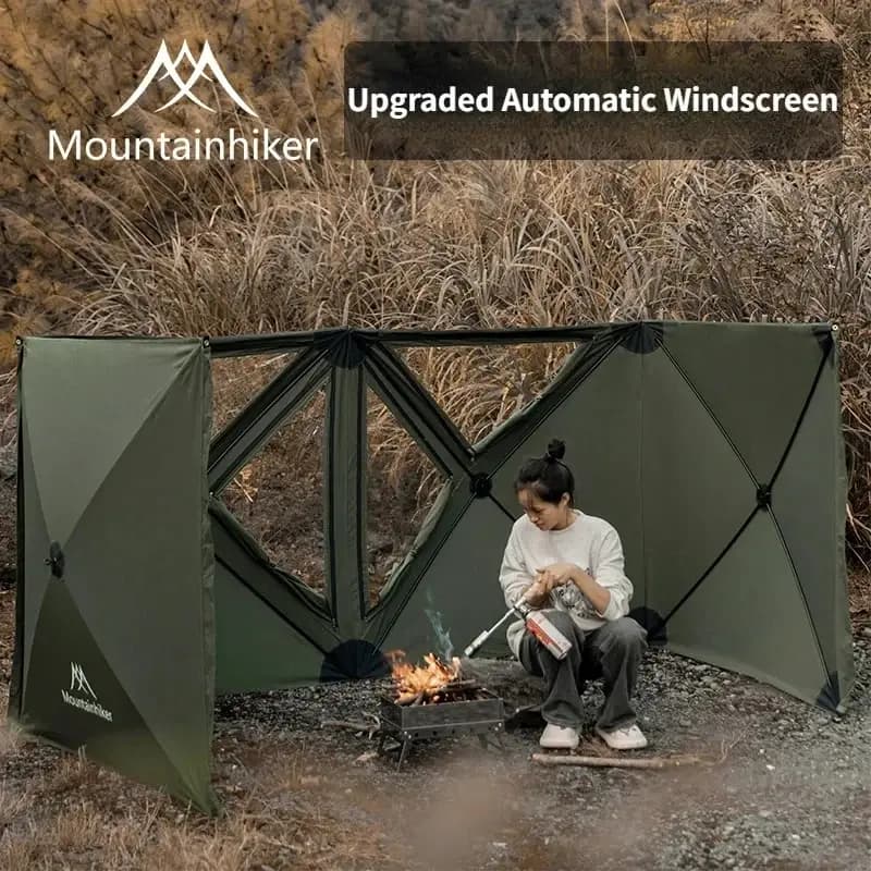 MOUNTAINHIKER folding camping windshield for gas stove Burner Windshield Windshield Picnic camping Shield windproof