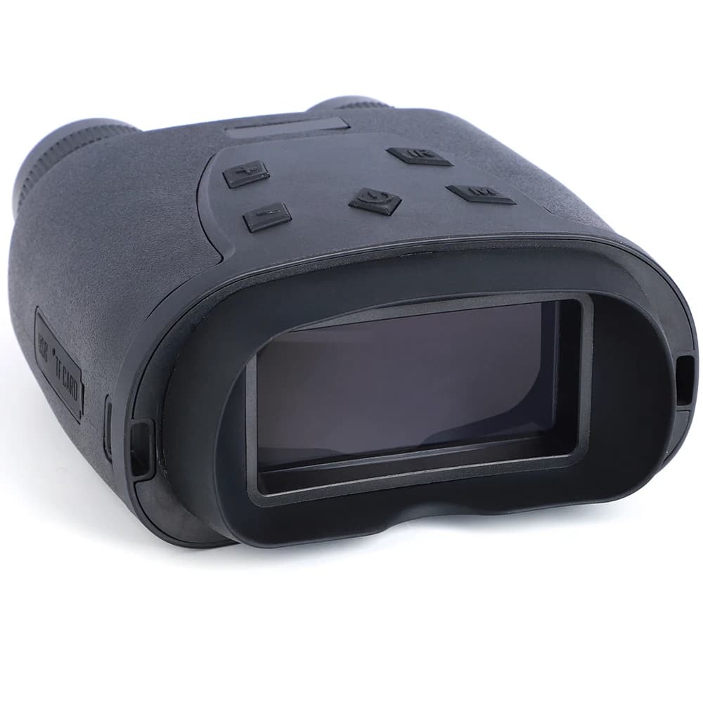 JAXY 10X30 digital infrared night vision binoculars, 5.7° field of view, with 3-year warranty.