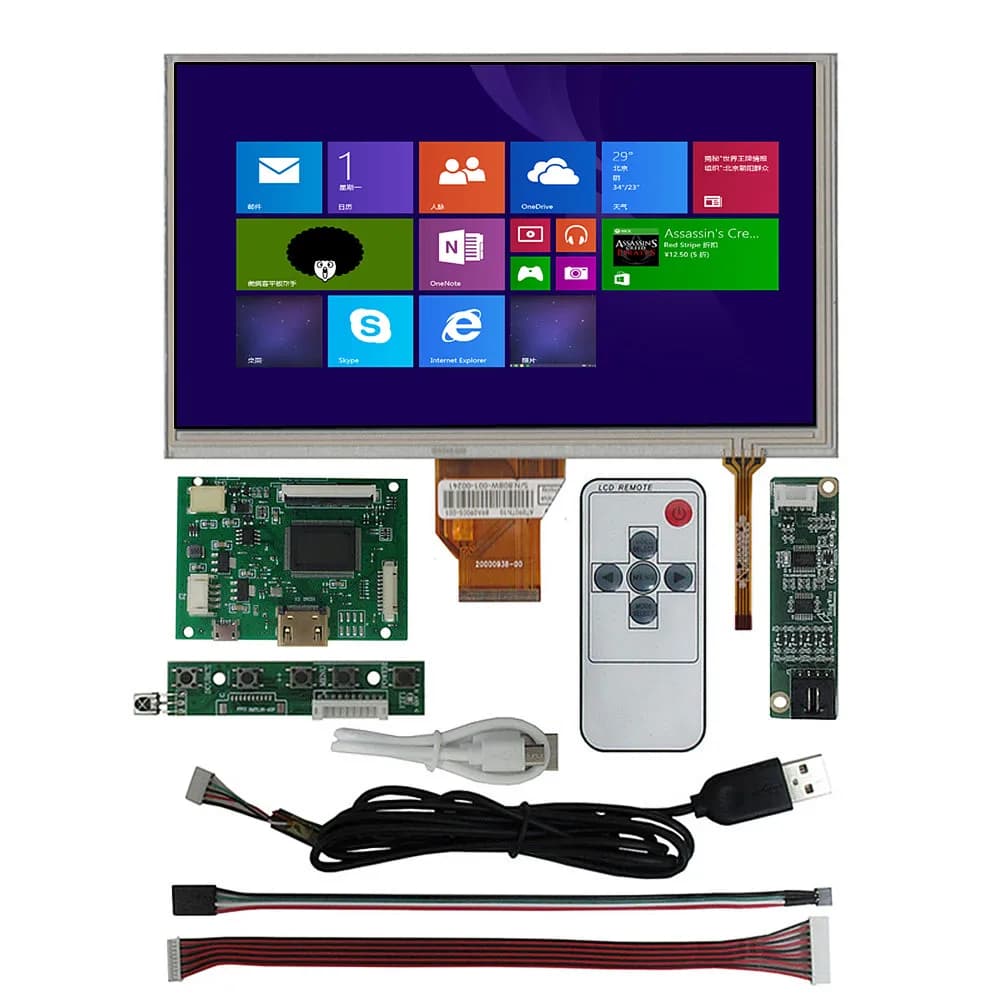 Display LCD da 9 pollici Digitizer Touchscreen monitor Scheda di controllo driver compatibile HDMI per mini computer Raspberry Pi fai da te