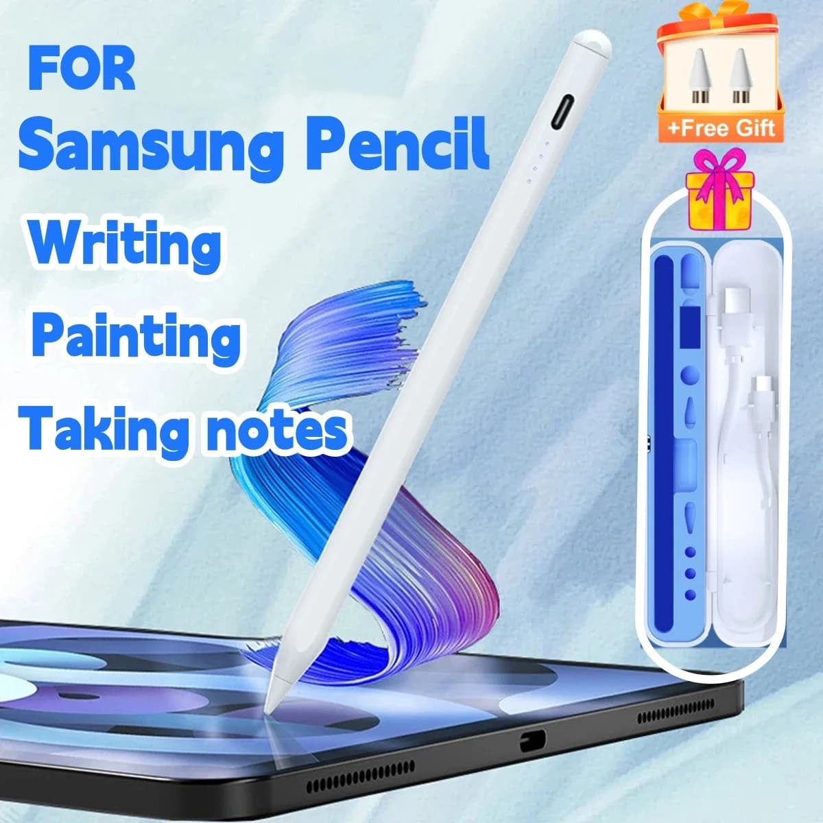 Penna Stilo per Samsung Galaxy Tab A9 A9Plus A8 X200 P610 A7 Lite S10 S9 Xiaomi Lenovo Huawei Android, Penna Touch Screen