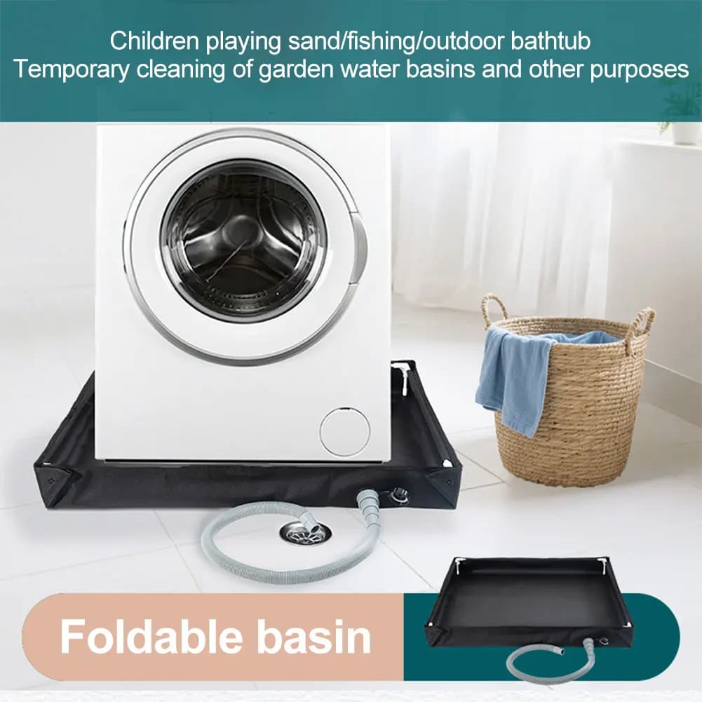 Portable Shower Pan with Drain Hose Foldable Shower Base Camping Shower Base for RV Outdoor Camping Shower Beach Pet Bath