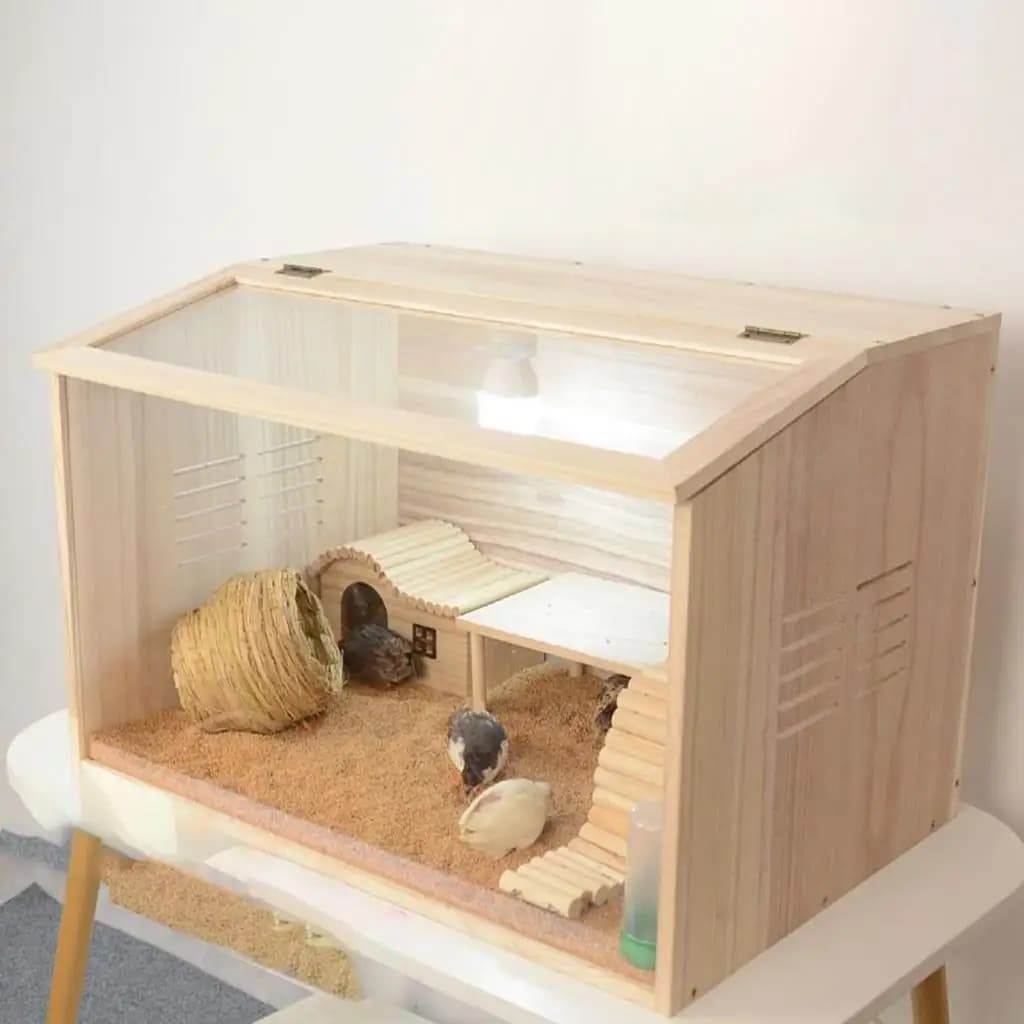 Chicken Brooder Box Hamster House Wood Ornamental Nest Box Assemble Rutin