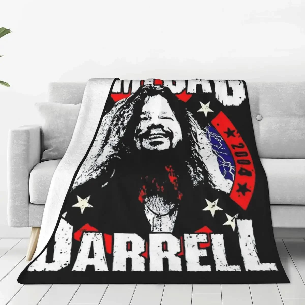 Coperta in flanella Pantera Dimebag Darrell, coperta leggera e sottile per letto e camera da letto, con stampa di band rock heavy metal