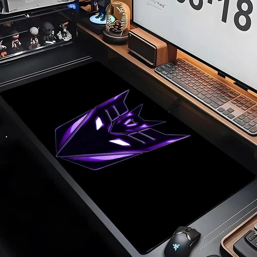 T-Transformers Autobot Mouse Pad xxxl Gamer Mousepad Tappetino per mouse grande Gomma naturale bella ragazza Tappeto da scrivania Tappetini da scrivania per PC Design