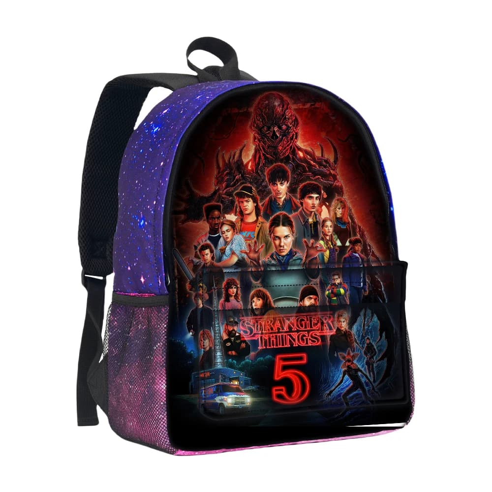 Zaino Stranger Things Starry Sky, borsa da scuola per ragazzi e ragazze, zaino alla moda Mochila, zaino da scuola per ragazzi e ragazze, miglior regalo
